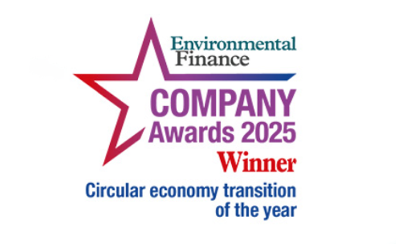 维达力荣获Environmental Finance“2025年度循环经济转型奖”